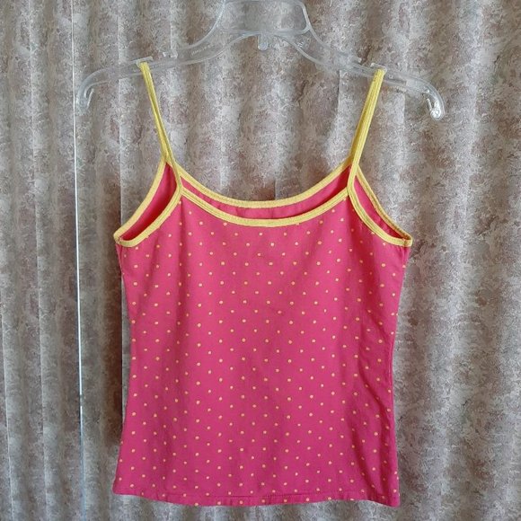 NWOT pink & yellow dotted camisole Juniors XL - Picture 4 of 4